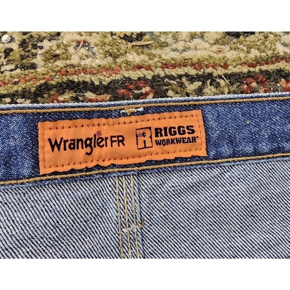 Wrangler FR Jeans Men 52X32 Blue Denim Flame Resistant Riggs Workwear FR3W020 - Picture 8 of 8